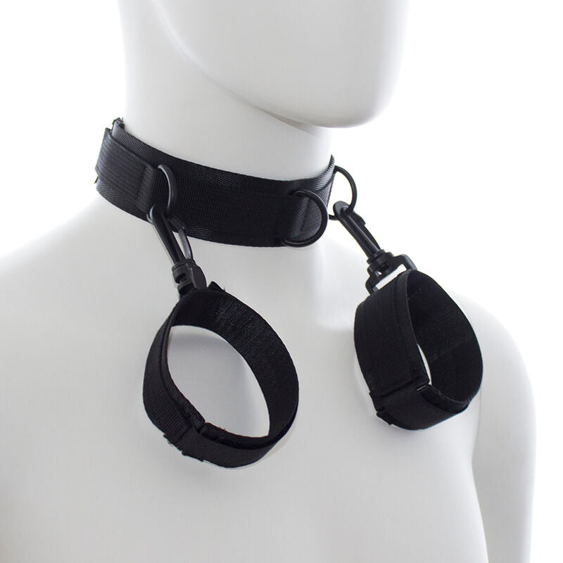 OHMAMA FETISH - MENOTTES ET COLLIER EN NYLON - 7eme ciel