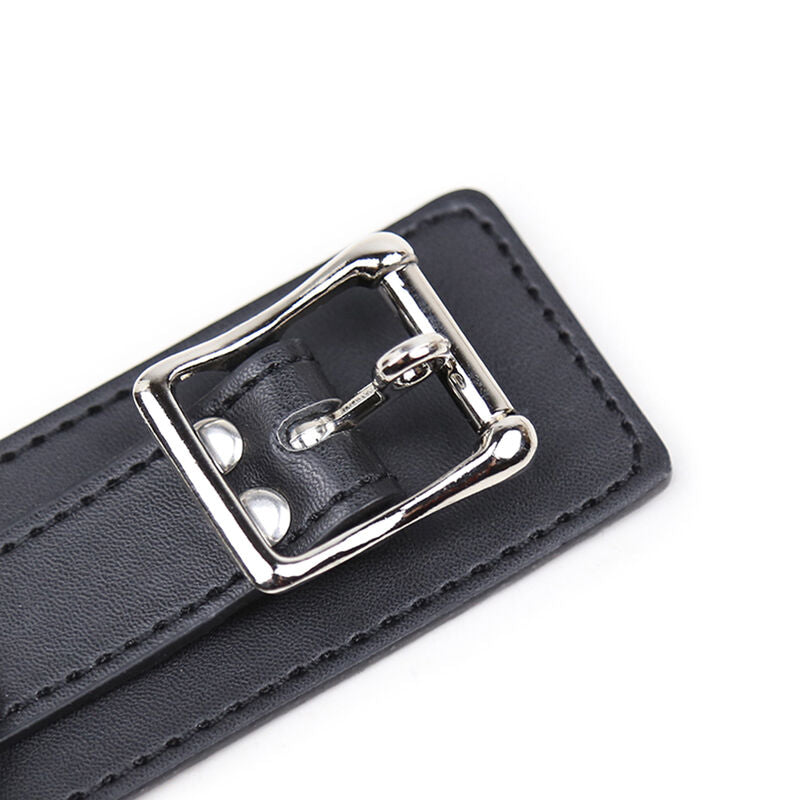 OHMAMA FETISH - COLLIER DE SOUMISSION AVEC 3 ANNEAUX - 7eme ciel