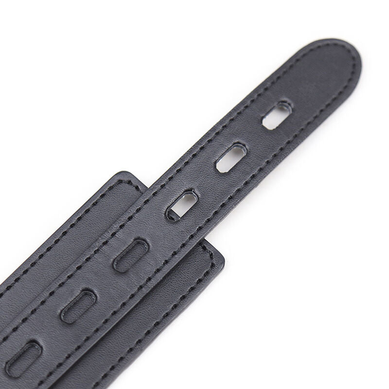 OHMAMA FETISH - COLLIER DE SOUMISSION AVEC 3 ANNEAUX - 7eme ciel