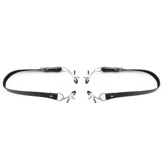 OHMAMA FETISH - PINCES CLITORIS AVEC SANGLES DE JAMBES