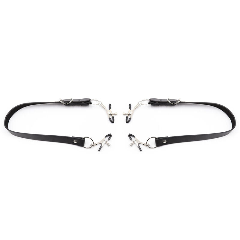 OHMAMA FETISH - PINCES CLITORIS AVEC SANGLES DE JAMBES - 7eme ciel