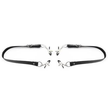 OHMAMA FETISH - PINCES CLITORIS AVEC SANGLES DE JAMBES - 7eme ciel