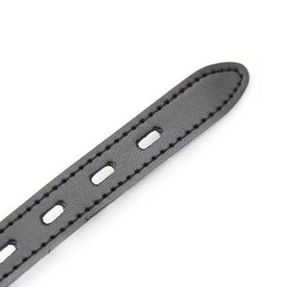 OHMAMA FETISH - BÂILLON BALLE EN SILICONE AVEC CEINTURE EN CUIR (CADENAS INCLUS) - 7eme ciel