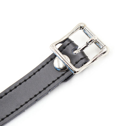 OHMAMA FETISH - BÂILLON BALLE EN SILICONE AVEC CEINTURE EN CUIR (CADENAS INCLUS) - 7eme ciel