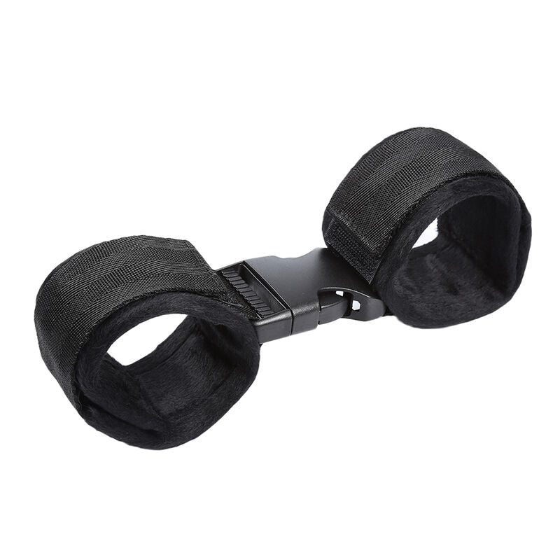 OHMAMA FETISH - FERMETURE  CROCHET ET BOUCLE RETENUES DE POIGNET EN NYLON - 7eme ciel