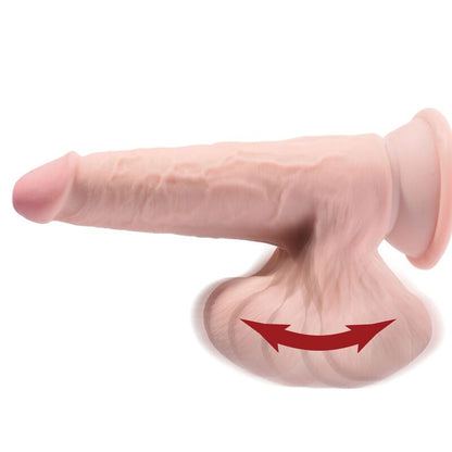 KING COCK - BALLES GODE 3D PLUS 24.5 CM PEAU CLAIRE - 7eme ciel