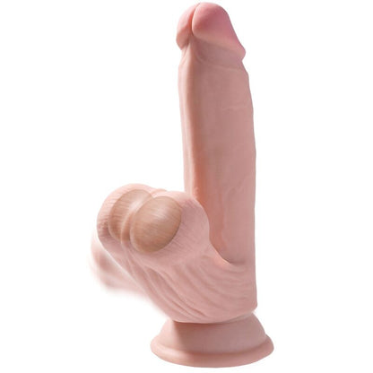 KING COCK - BALLES GODE 3D PLUS 15.2 CM PEAU CLAIRE - 7eme ciel