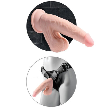 KING COCK - BALLES GODE 3D PLUS 15.2 CM PEAU CLAIRE - 7eme ciel