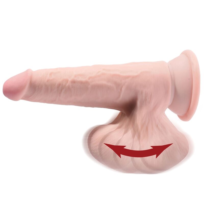 KING COCK - PLUS BALLES GODE 3D 20.3 CM - 7eme ciel