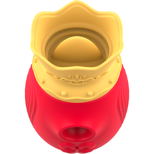 INTENSE - STIMULATEUR CLITORIS 10 MODES D'ASPIRATION ET DE LÉCHAGE - ROUGE