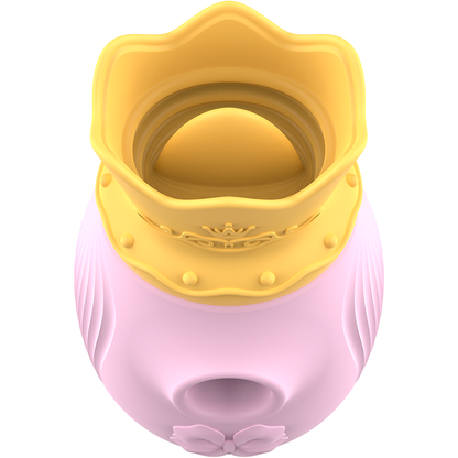 INTENSE - STIMULATEUR DE CLITORIS 10 MODES D'ASPIRATION ET DE LÉCHAGE - ROSE