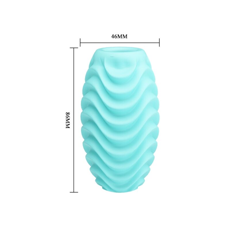 PRETTY LOVE - OEUF MASTURBATEUR DOUBLE FACE TURQUOISE - 7eme ciel