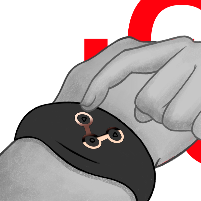 WATCHME - MONTRE À TÉLÉCOMMANDE À TECHNOLOGIE SANS FIL JET ET CUIVRE - 7eme ciel