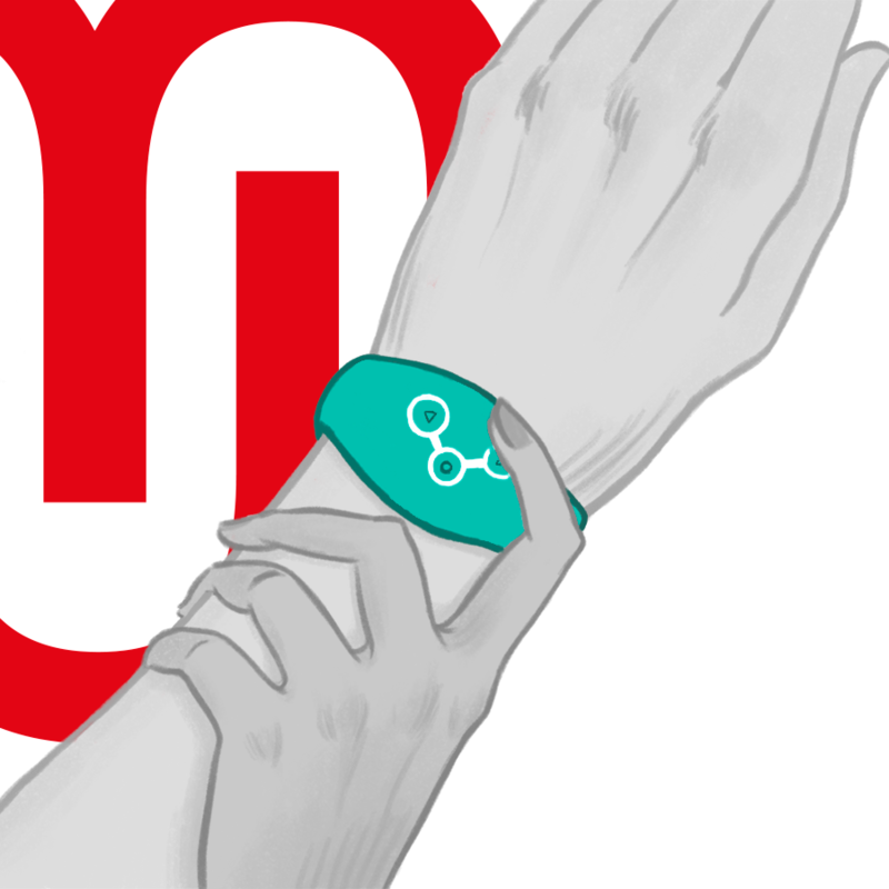 WATCHME - MONTRE À TECHNOLOGIE SANS FIL BLEU VERT - 7eme ciel