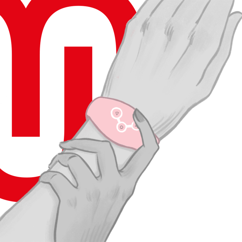 WATCHME - MONTRE À TECHNOLOGIE SANS FIL ROSE TENDRE - 7eme ciel