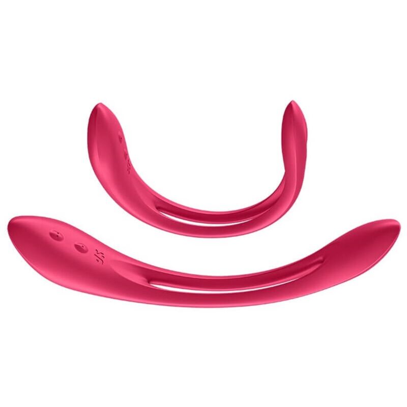 SATISFYER - VIBRATEUR MULTI ELASTIC JOY ROUGE - 7eme ciel