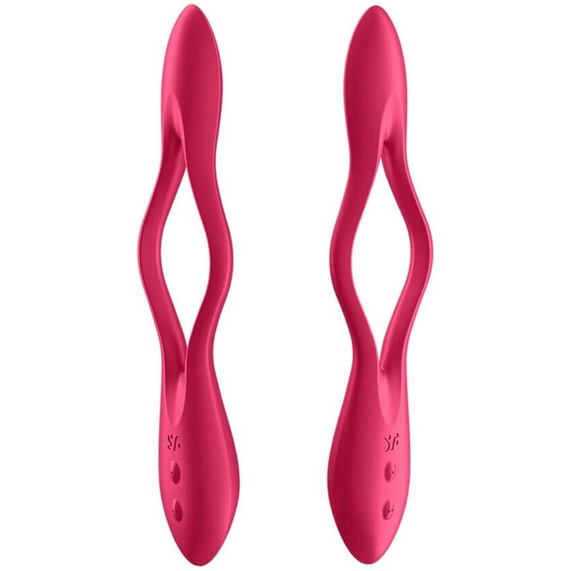 SATISFYER - VIBRATEUR MULTI ELASTIC JOY ROUGE - 7eme ciel