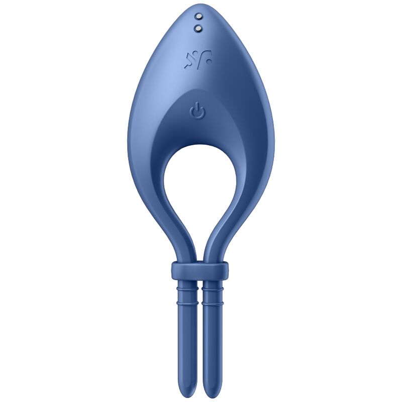 SATISFYER - APPLICATION BULLSEYE RING VIBRATOR BLEU - 7eme ciel