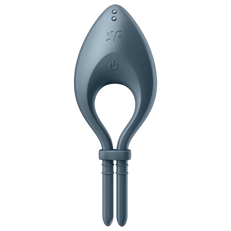SATISFYER - APPLICATION BULLSEYE RING VIBRATOR GRIS - 7eme ciel