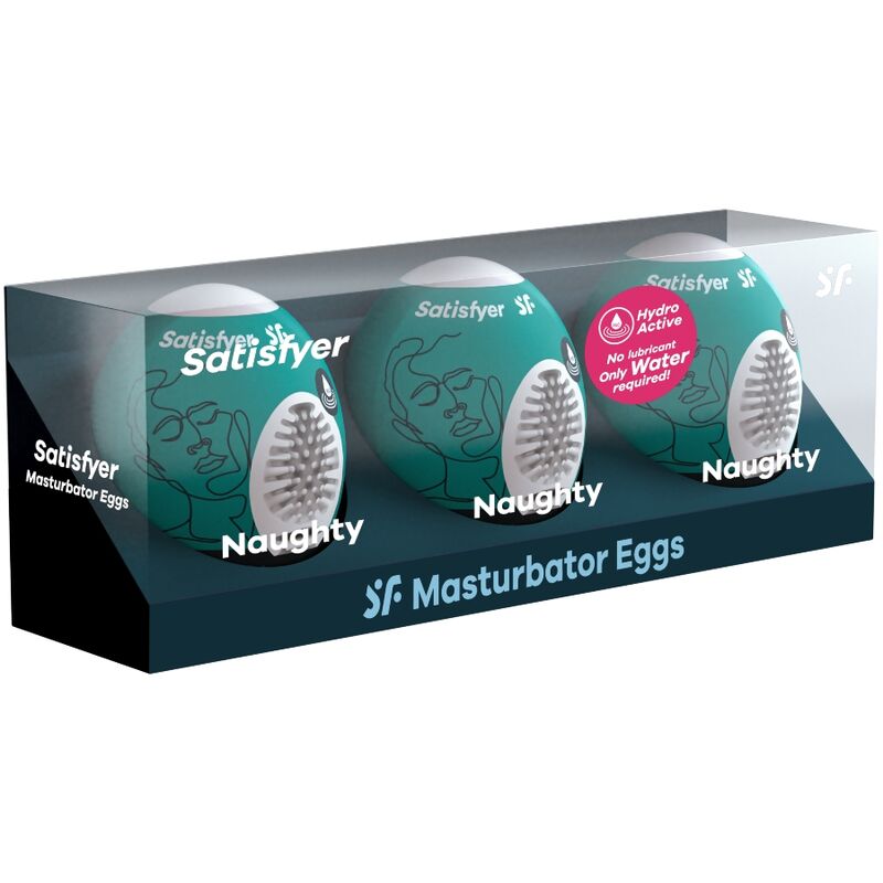 SATISFYER - 3 OEUFS MASTURBATEURS NAUGHTY - 7eme ciel