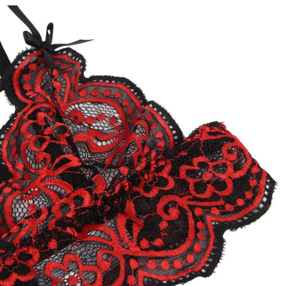 SUBBLIME - SET ENSEMBLE DEUX PIÈCES TOP ET CULOTTE EN DENTELLE S/M - 7eme ciel