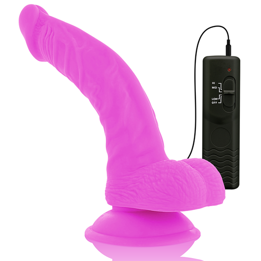 DIVERSIA - DILDO VIBRANT FLEXIBLE VIOLET 21.5 CM -O- 4.5 CM - 7eme ciel