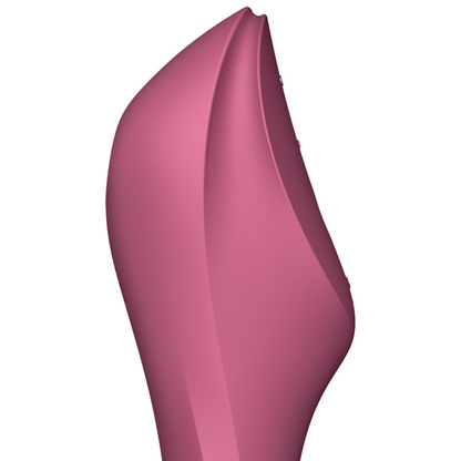 SATISFYER - STIMULATEUR ET VIBRATEUR CURVY TRINITY 3 ROUGE - 7eme ciel