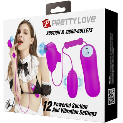 PRETTY LOVE - BULLET VIBRANT ET VENTOUSE