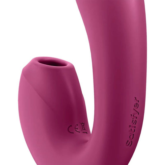 SATISFYER - APPLICATION SUNRAY STIMULATEUR ET VIBRATEUR ROUGE - 7eme ciel