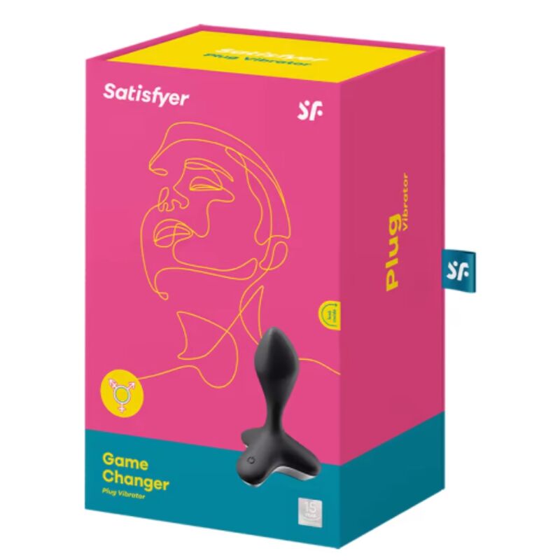 SATISFYER - VIBRATEUR  PLUG GAME CHANGER ROSE - 7eme ciel