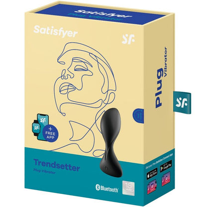 SATISFYER - APPLICATION DE PLUG VIBRANT TRENDSETTER NOIR - 7eme ciel