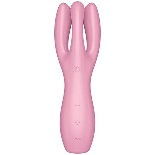 SATISFYER - VIBRATEUR THREESOME 3 ROSE