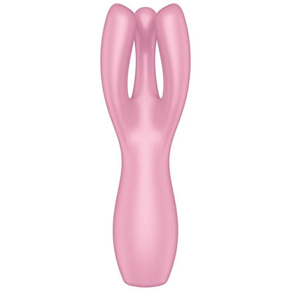 SATISFYER - VIBRATEUR THREESOME 3 ROSE - 7eme ciel
