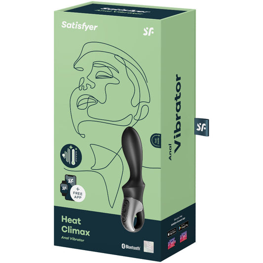 SATISFYER - APPLICATION VIBRATEUR ANAL HEAT CLIMAX NOIR - 7eme ciel