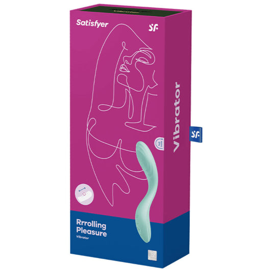 SATISFYER - VIBRATEUR SPOT G RRROLLING PLEASURE VERT - 7eme ciel
