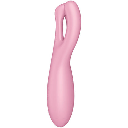 SATISFYER - APPLICATION VIBRATEUR THREESOME 4 ROSE - 7eme ciel