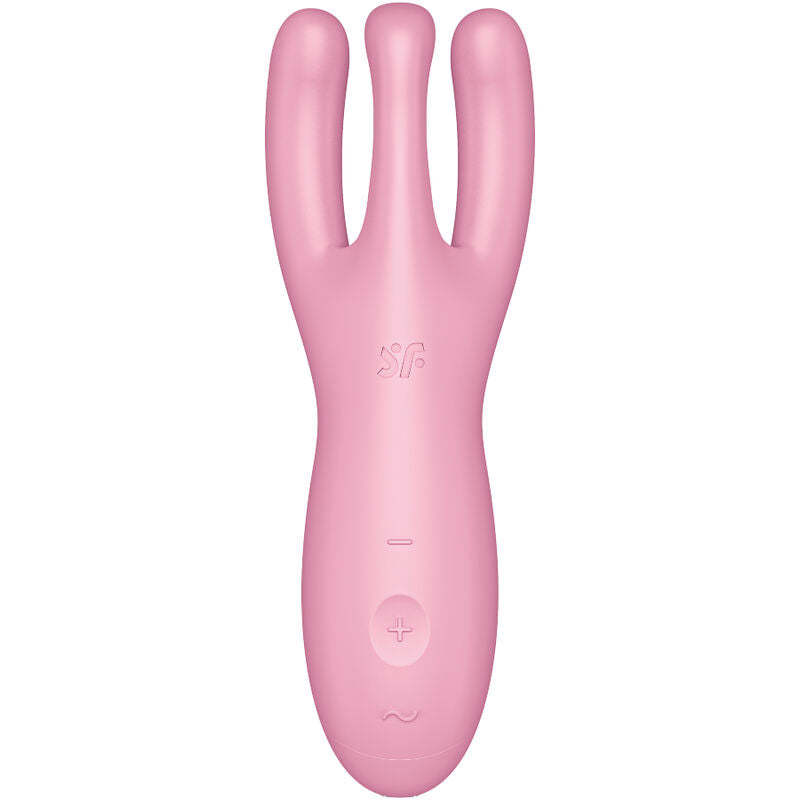 SATISFYER - APPLICATION VIBRATEUR THREESOME 4 ROSE - 7eme ciel