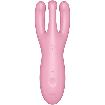 SATISFYER - APPLICATION VIBRATEUR THREESOME 4 ROSE - 7eme ciel