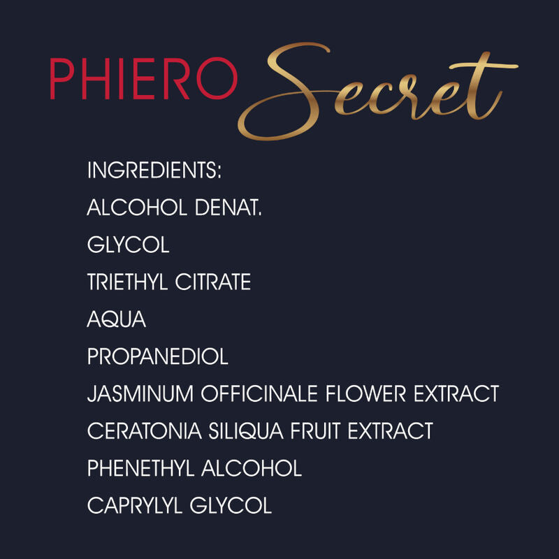 500 COSMETICS - PHIERO SECRET COMBINAISON NATURELLE SANS ODEUR D''HORMONES SEXUELLES FÉMININES 15 ML - 7eme ciel