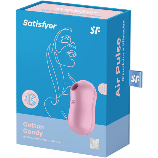 SATISFYER - STIMULATEUR ET VIBRATEUR D'IMPULSIONS D'AIR DE BARBE À COTON LILAS - 7eme ciel