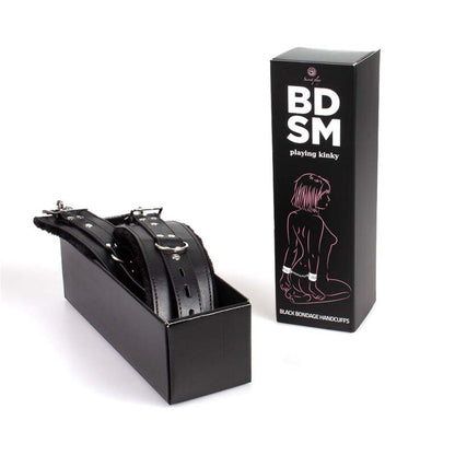 SECRETPLAY - MENOTTES DE BONDAGE NOIRES COLLECTION BDSM - 7eme ciel
