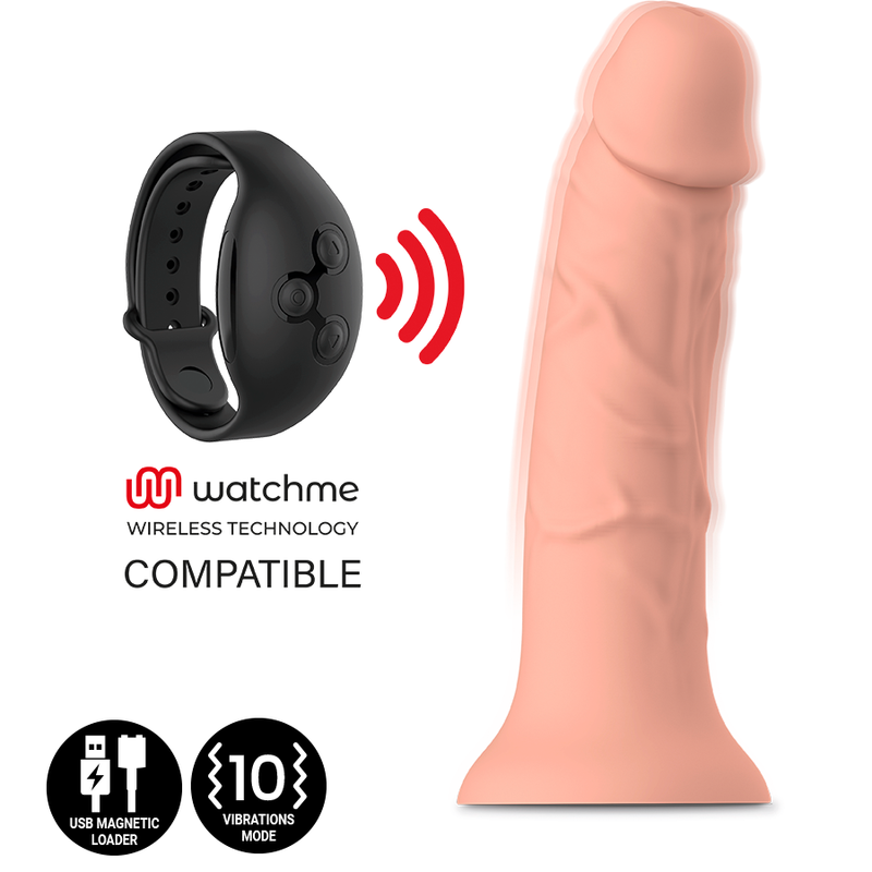 MYTHOLOGY - ASHER ORIGINAL DILDO M - VIBRATEUR COMPATIBLE AVEC LA TECHNOLOGIE SANS FIL WATCHME - 7eme ciel