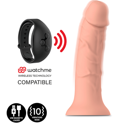 MYTHOLOGY - ASHER ORIGINAL DILDO M - VIBRATEUR COMPATIBLE AVEC LA TECHNOLOGIE SANS FIL WATCHME - 7eme ciel