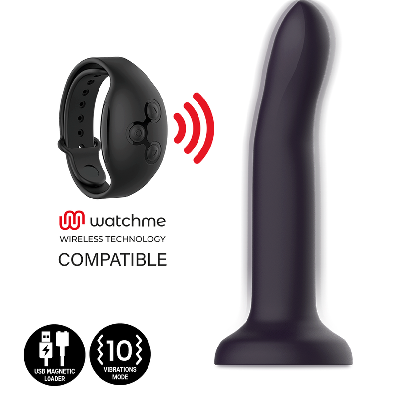 MYTHOLOGY - DUMAN MYSTIC DILDO M - VIBRATEUR COMPATIBLE AVEC LA TECHNOLOGIE SANS FIL WATCHME - 7eme ciel