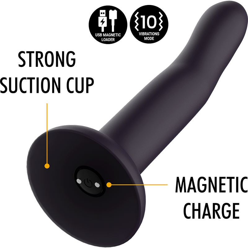 MYTHOLOGY - DUMAN MYSTIC DILDO M - VIBRATEUR COMPATIBLE AVEC LA TECHNOLOGIE SANS FIL WATCHME - 7eme ciel