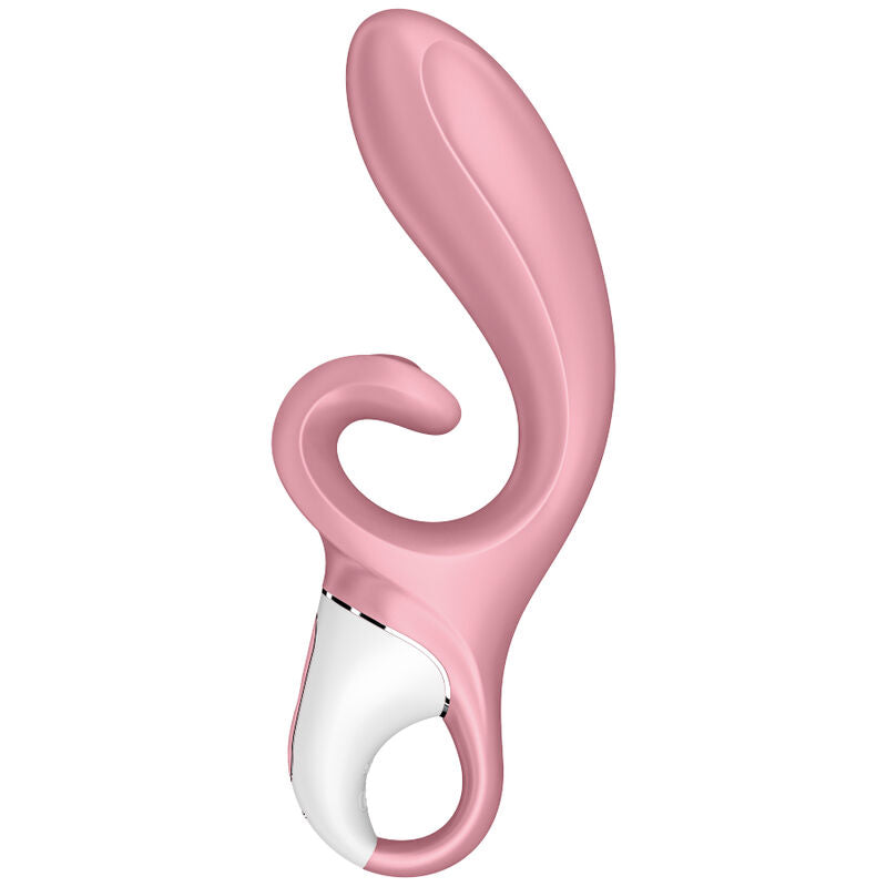 SATISFYER - APPLICATION VIBRATEUR HUG ME RABBIT ROSE - 7eme ciel