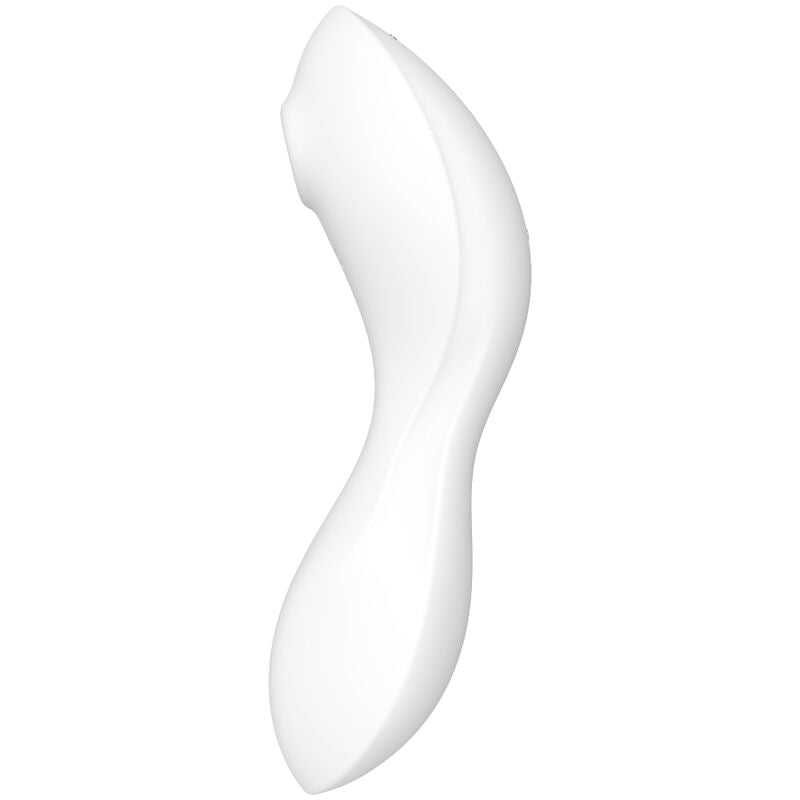 SATISFYER - APPLICATION STIMULATEUR ET VIBRATEUR CURVY TRINITY 5 BLANC - 7eme ciel