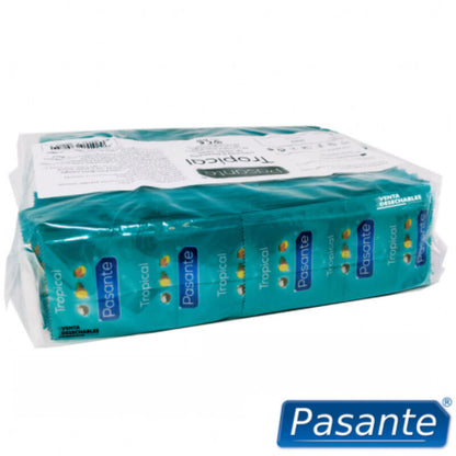 PASANTE - PRÉSERVATIFS TROPICAL SAC 144 UNITÉS - 7eme ciel