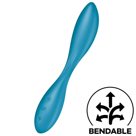 SATISFYER - VIBRATEUR MULTI G-SPOT FLEX 1 BLEU - 7eme ciel