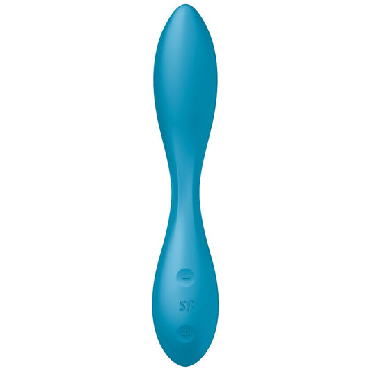 SATISFYER - VIBRATEUR MULTI G-SPOT FLEX 1 BLEU - 7eme ciel
